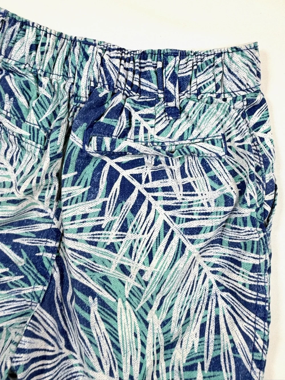 GYMBOREE Toddler‎ Boys 2T Shorts Tropical Palm Print Blue Vacation Beach